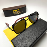 عینک آفتابی مردانه ریبن Ray ban مدل ۷۹۹۵ پلاریزه فلزی + پک هدیه لوازم جانبی