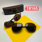 عینک آفتابی مردانه ریبن Ray ban مدل 18165 پلاریزه فلزی + پک لوازم جانبی