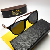 عینک آفتابی مردانه پرسل Persol مدل 24102 پلاریزه کائوچو پایه فلزی + پک هدیه لوازم جانبی