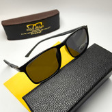 عینک آفتابی مردانه پرسل Persol مدل 8076 پلاریزه کائوچو پایه فلزی + پک هدیه لوازم جانبی