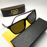 عینک آفتابی مردانه پرسل Persol مدل 24109 پلاریزه کائوچو پایه فلزی + پک هدیه لوازم جانبی