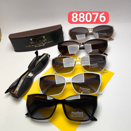 عینک آفتابی زنانه دیور Dior مدل 88076 کائوچو پلاریزه + هدیه لوازم جانبی