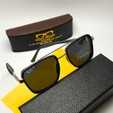عینک آفتابی ریبن فراری Ray ban Ferrari مدل 805901 پلاریزه فلزی مردانه + پک هدیه لوازم جانبی کیسه و دستمال