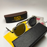 عینک آفتابی ریبن فراری Ray ban Ferrari مدل 805901 پلاریزه فلزی مردانه + پک هدیه لوازم جانبی کیسه و دستمال