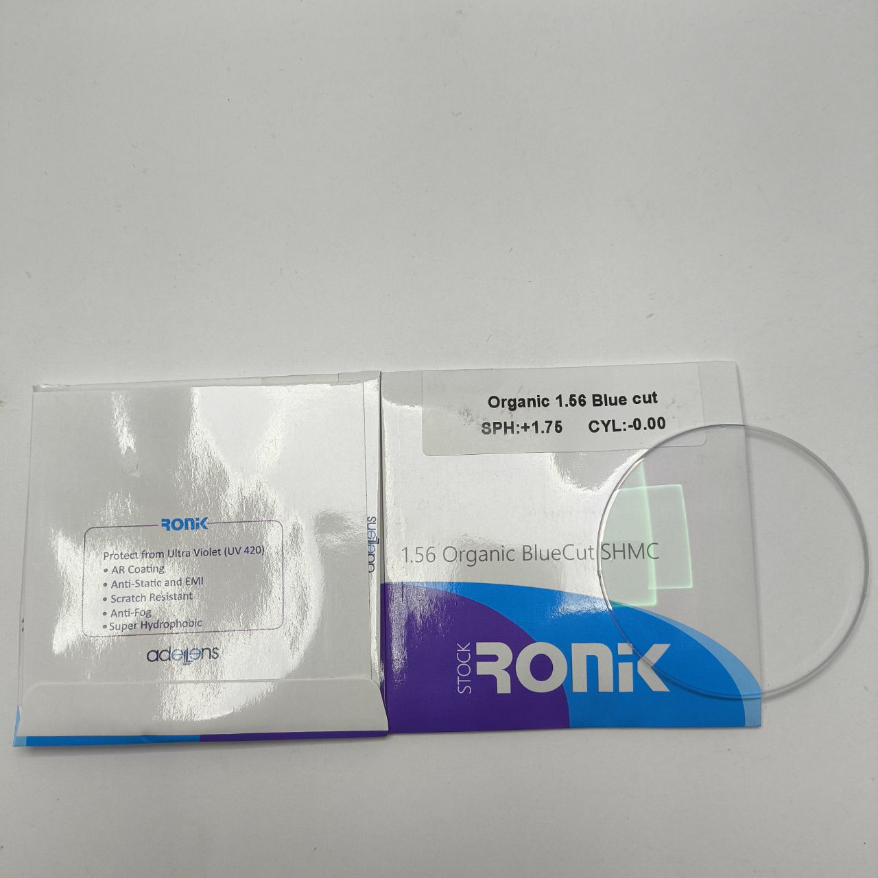 عدسی عینک آنتی رفلکس 1.56 رونیک Ronik