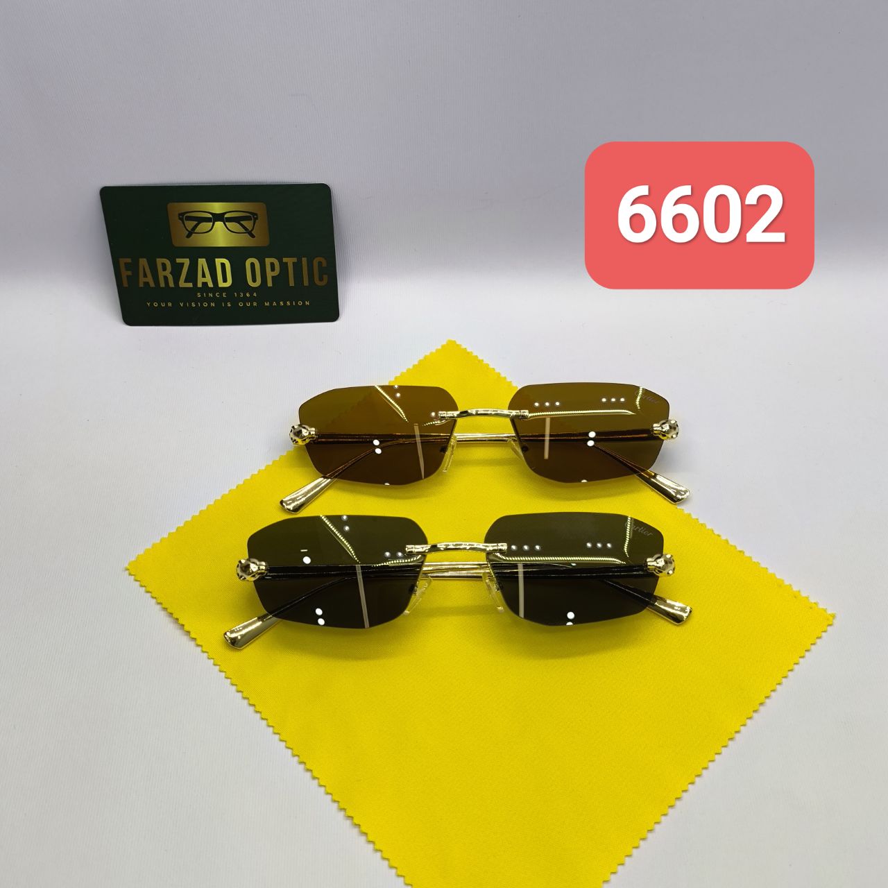 عینک آفتابی کارتیر Cartier مدل 6602 فلزی فانتزی فشن