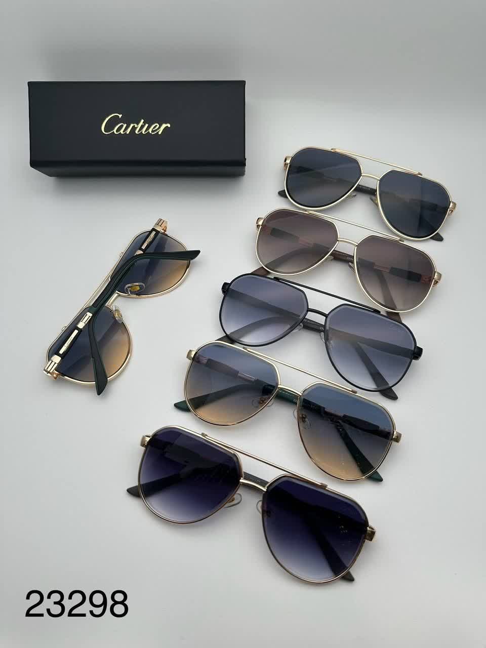 عینک آفتابی کارتیر Cartier مدل 22298 مستر فلزی فانتزی فشن